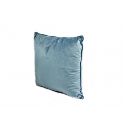 Poduszka aksamitna błękitna 45 x 45 cm